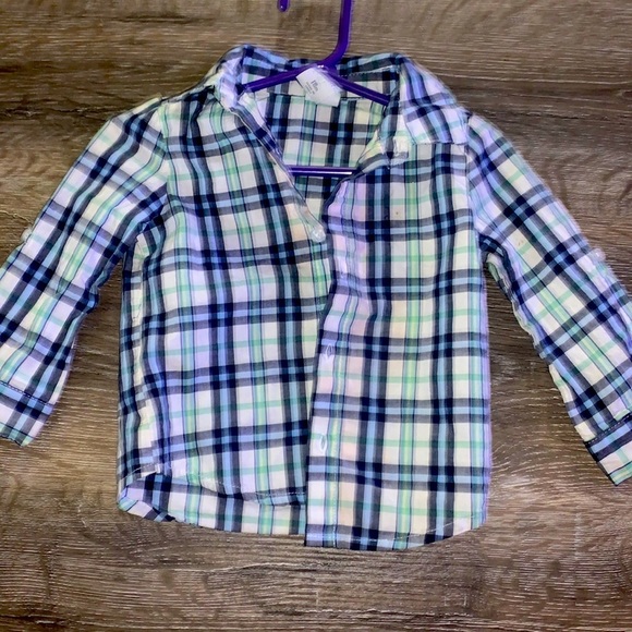 Bundle And Save 5/20$ 3/10$ Baby Dress Shirt Flannel 18m Will Fit 24m NWOT - Picture 1 of 2